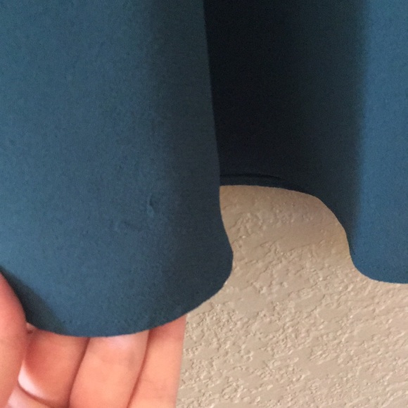 5/$25 | LOFT Aqua and Black Lace Dress - Picture 3 of 7